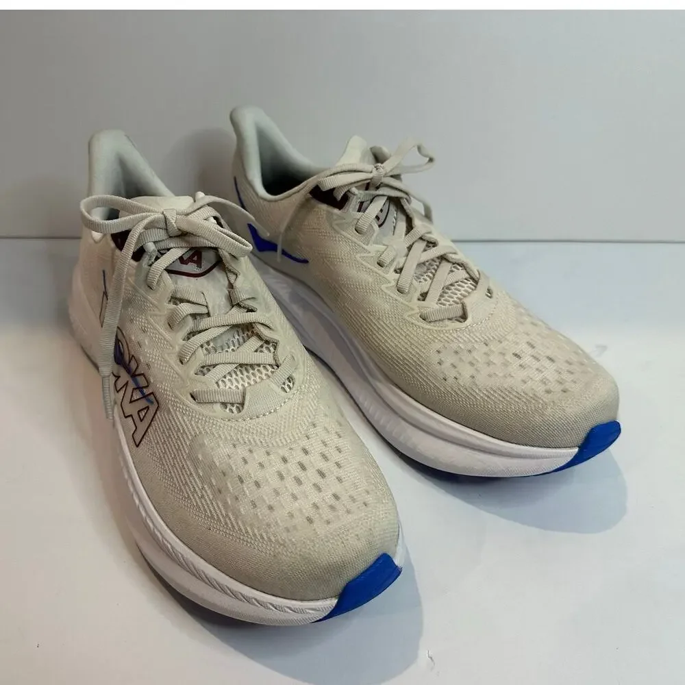 HOKA Mach 6 Women’s Running Shoes Off White 10B Lightweight Performance Trainer